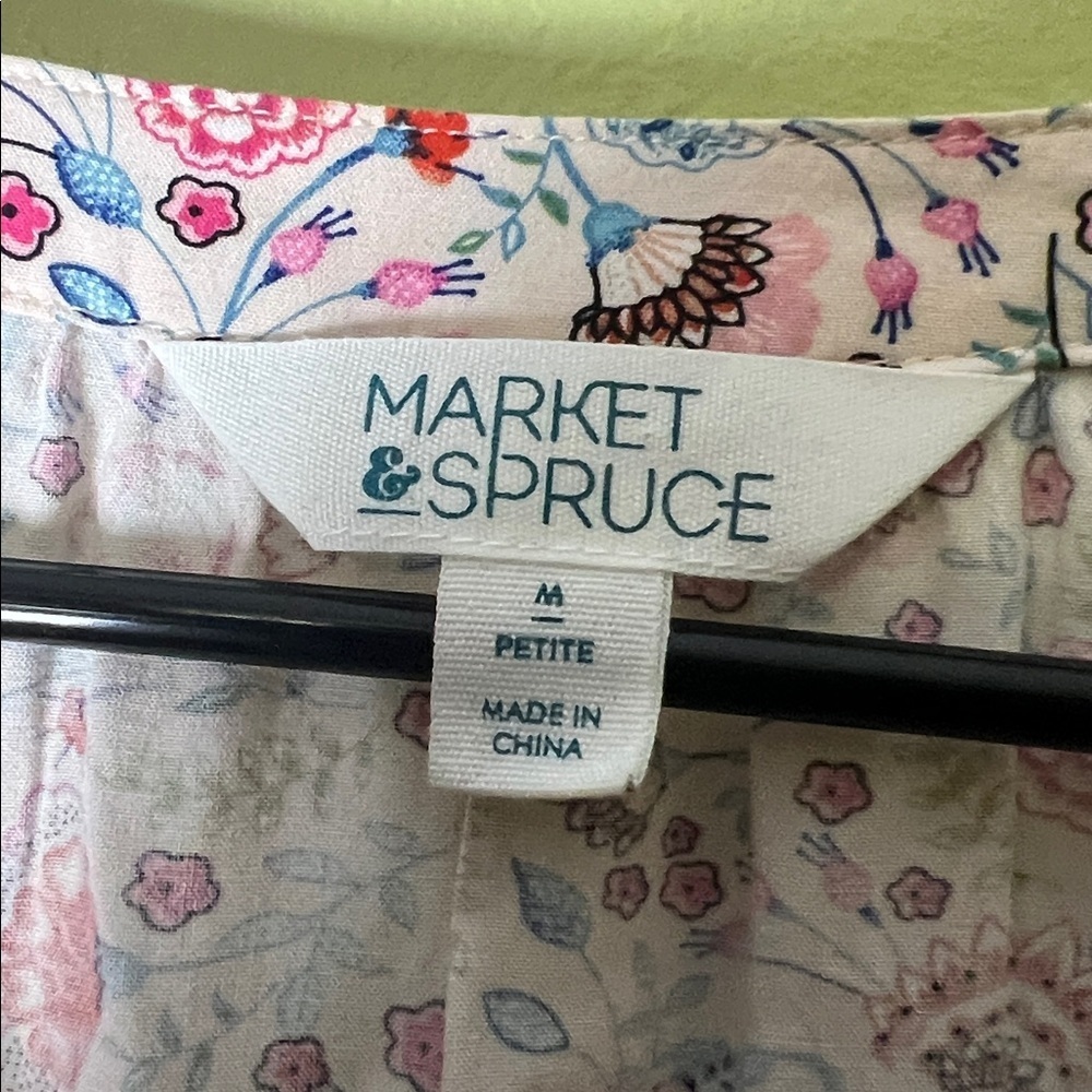 Y2K baby doll 💯percent Rayon Market & Spruce Floral Multicolor Dress - Picture 5 of 9
